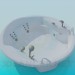 3d model Independiente baño-Jacuzzi - vista previa