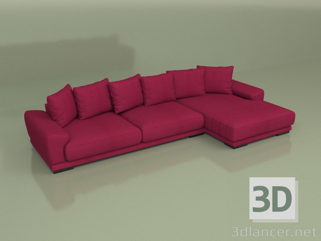 3d model Sofá Gustavo (4DIV) - vista previa