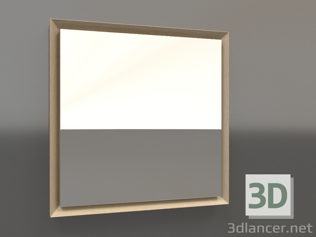 3d model Espejo ZL 21 (400x400, blanco madera) - vista previa