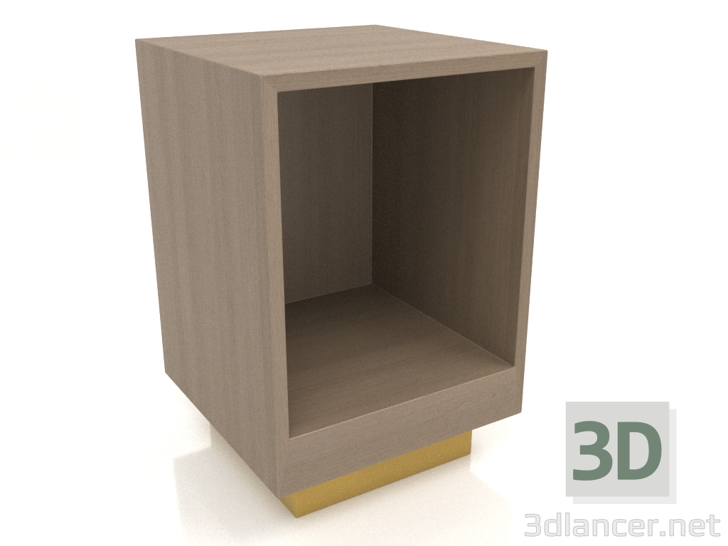 3d model Bedside table without door TM 04 (400x400x600, wood grey) - preview