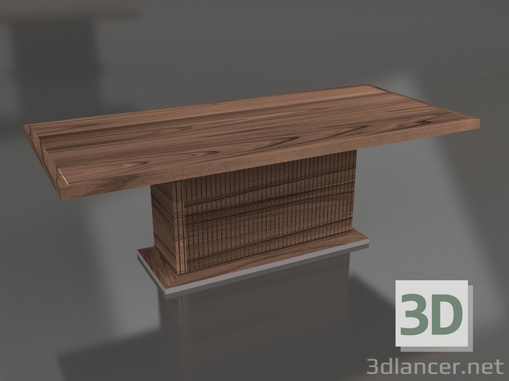 modèle 3D Table à manger Table pleine rectangulaire 220 - preview