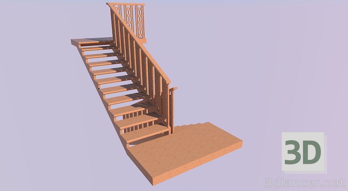 3d model Stairs - preview