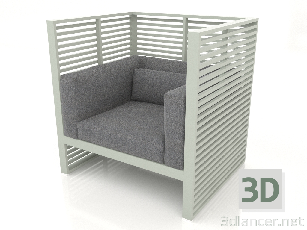 3d model Sillón Normando (Gris cemento) - vista previa