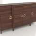 3d model Chest of drawers (dark walnut, option 1) - preview