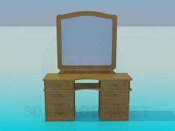 Wooden mirror