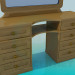 3d model Wooden mirror - preview