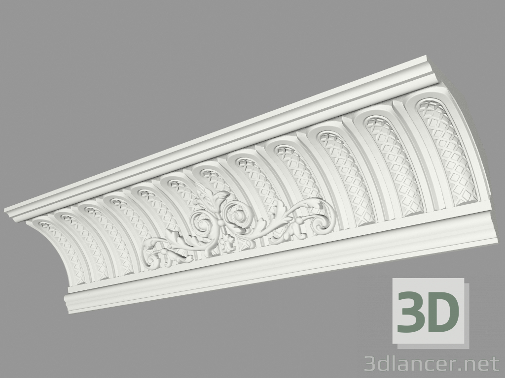 3d модель Карниз формовой (КФ65) – превью