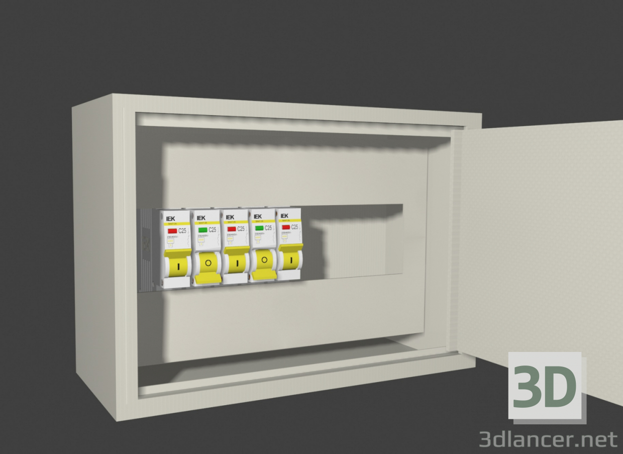 Blindaje eléctrico con protección automática. 3D modelo Compro - render