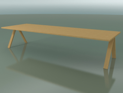 Table with standard worktop 5002 (H 74 - 360 x 120 cm, natural oak, composition 2)