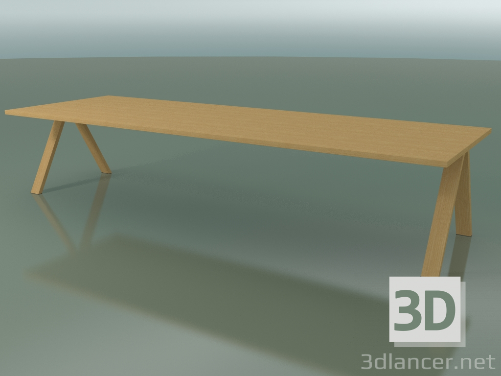 3d модель Стол со стандартной столешницей 5002 (H 74 - 360 x 120 cm, natural oak, composition 2) – превью