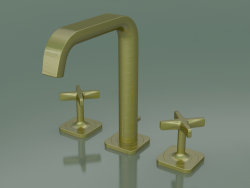 3-hole basin mixer 170 (36108950, Brushed Brass)