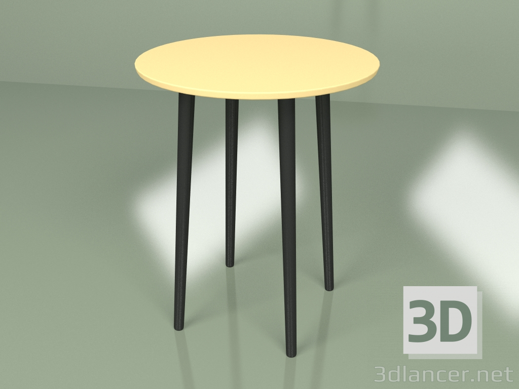 modello 3D Mini tavolo Sputnik (giallo ocra) - anteprima