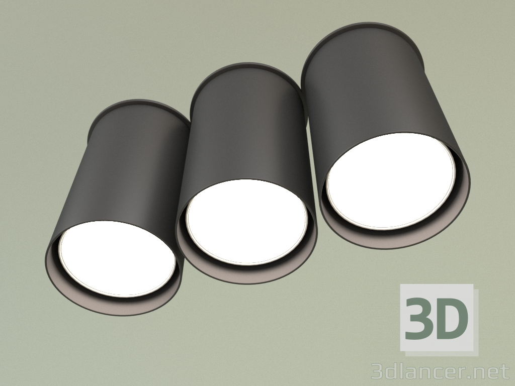 3d model Spotlight BP 5430-3 (Black) - preview