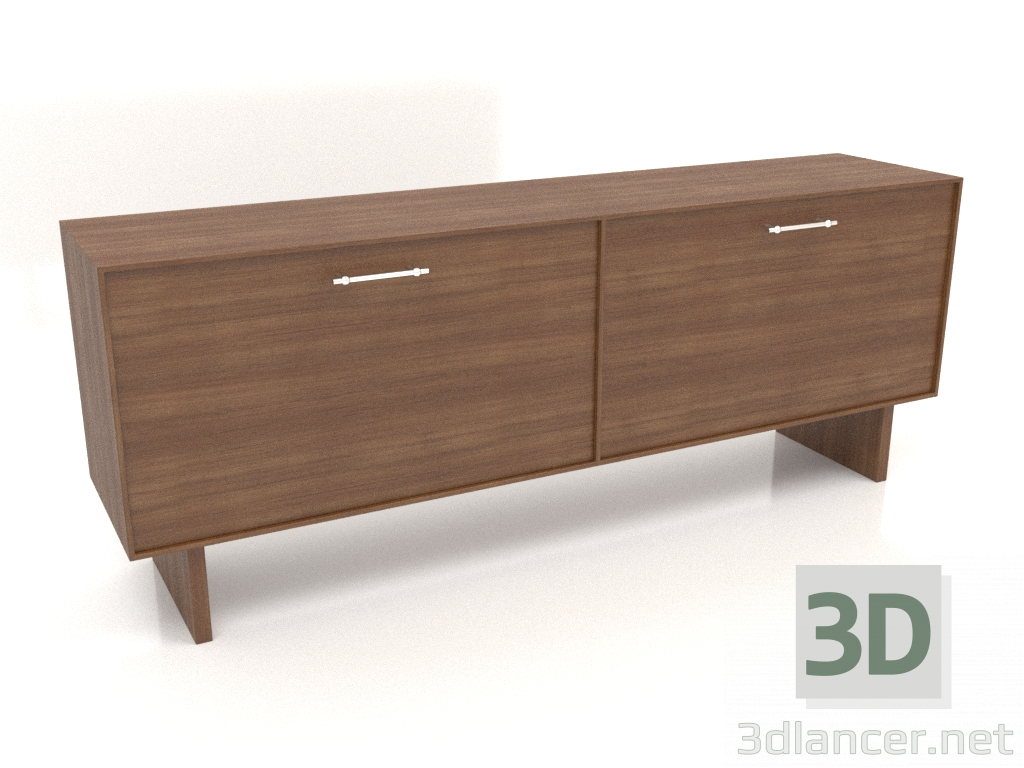 modello 3D Armadio ТМ 061 (1800x400x700, legno marrone chiaro) - anteprima