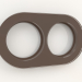 3d model Favorit Runda frame for 2 posts (brown) - preview