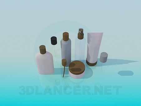 Modelo 3d Cosméticos - preview