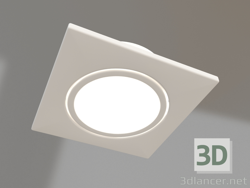 Modelo 3d Lâmpada LED LTM-S60x60WH-Frost 3W Day White 110deg - preview