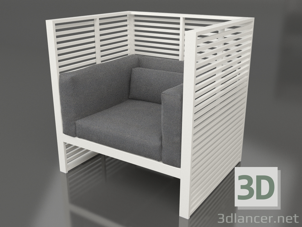 modèle 3D Fauteuil Normando (Gris agate) - preview