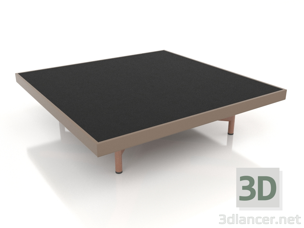 Modelo 3d Mesa de centro quadrada (Bronze, DEKTON Domoos) - preview