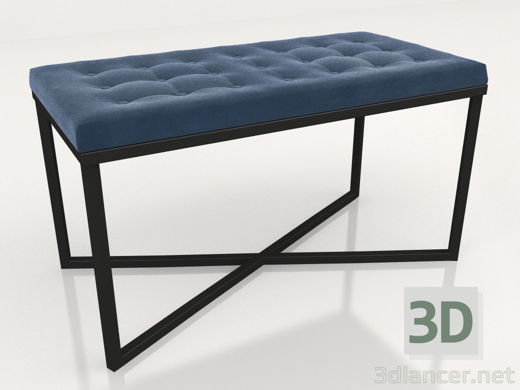 modello 3D Pouf FM06-BK00SS00 - anteprima