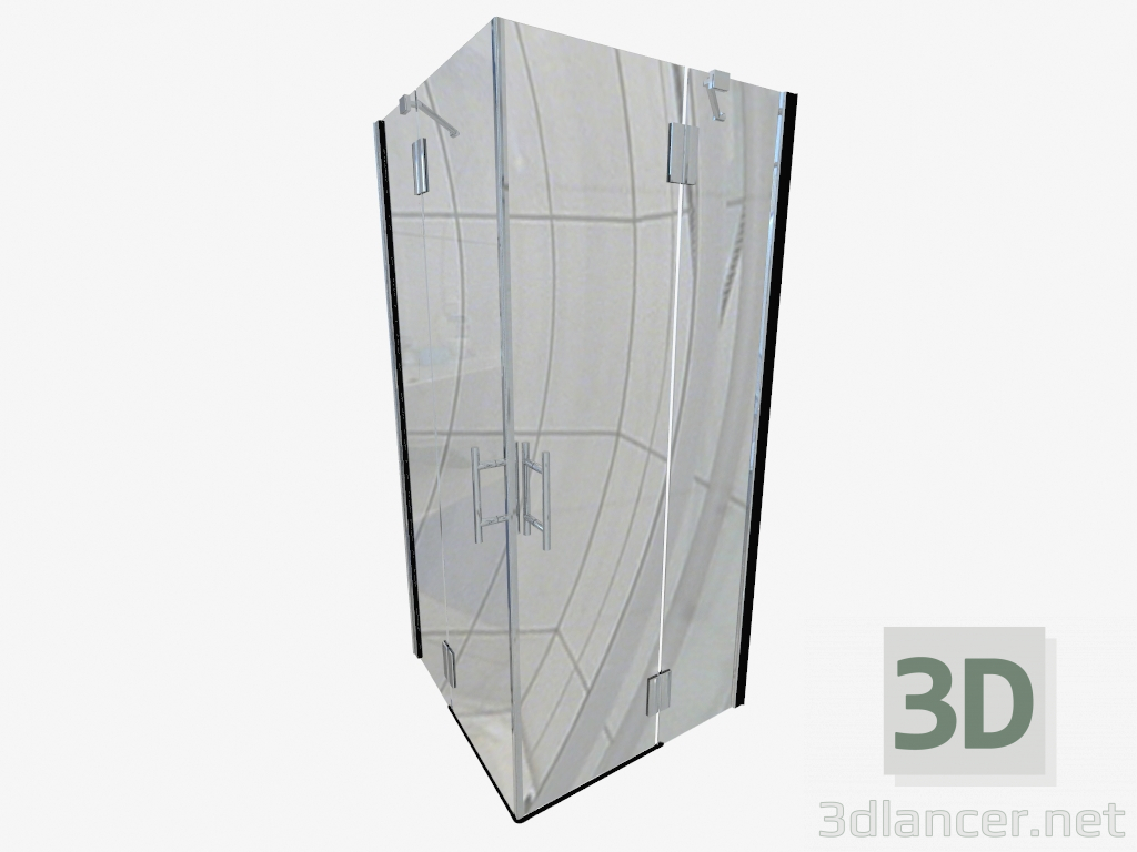 Modelo 3d Cabine quadrada de 90 cm Abelia (KTA 043P) - preview