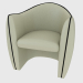 3d model Armchair with contrasting decor - preview