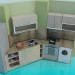 3d model Kitchen - preview