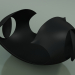 3d model Florero Onda (Matt Black) - vista previa