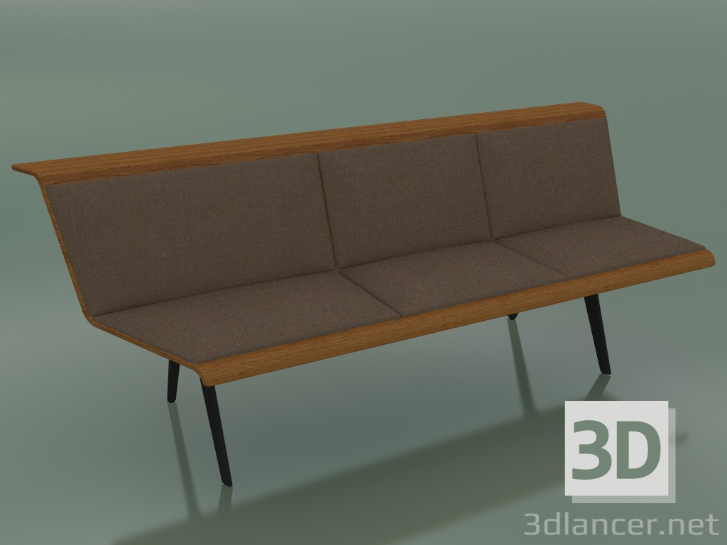 3d model Module angular triple Waiting 4512 (135 ° right, Teak effect) - preview