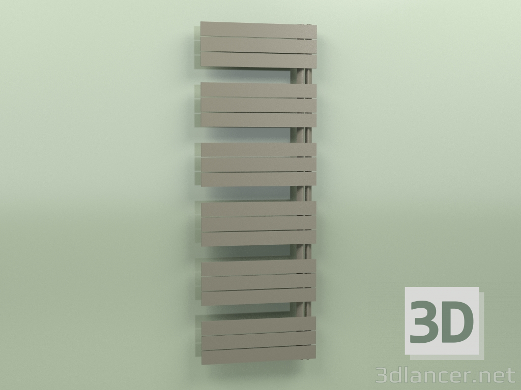 3d model Heated towel rail - Elato (1730 x 600, RAL - 7013) - preview