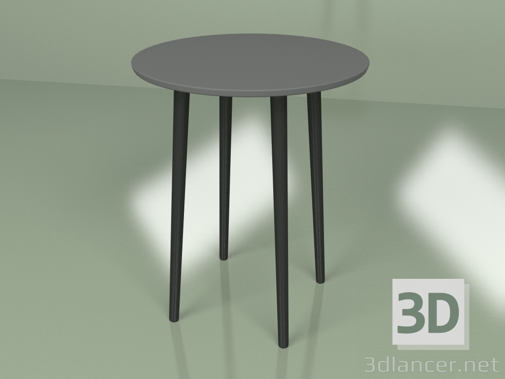 3D modeli Sputnik mini masa (koyu gri) - önizleme