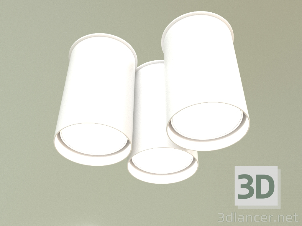 modello 3D Faretto BP 5430-3g (bianco) - anteprima