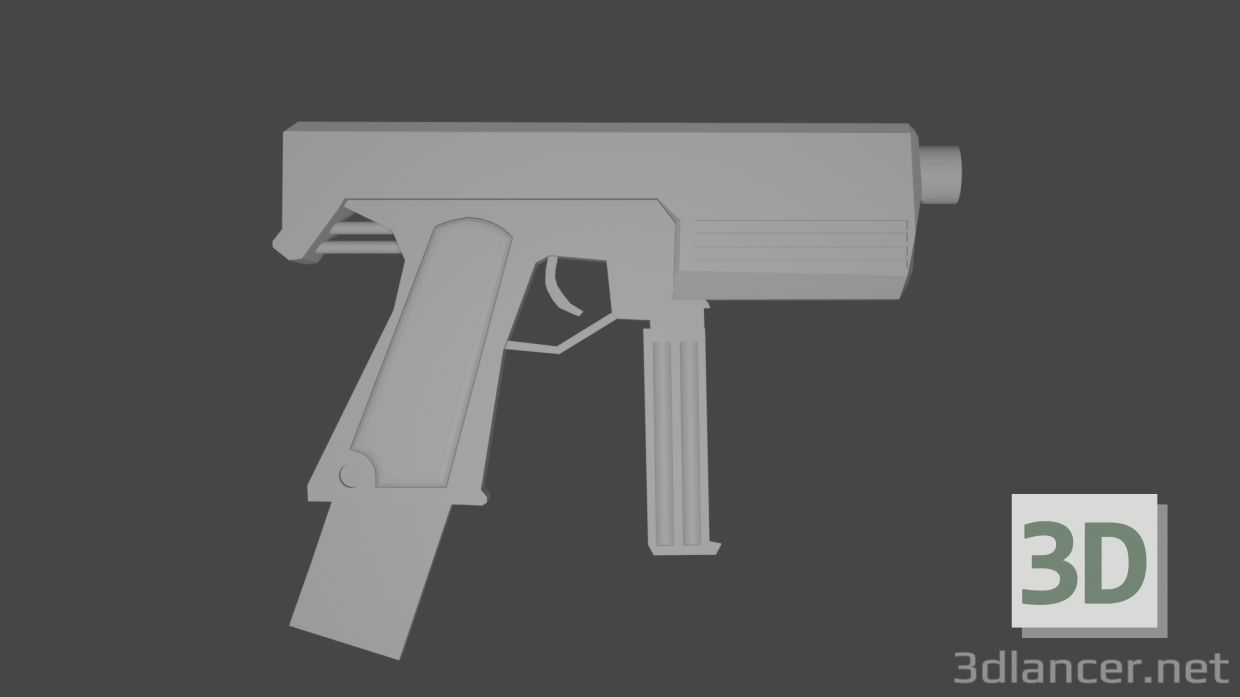 3d model Pistol Alex LOW POLY - preview