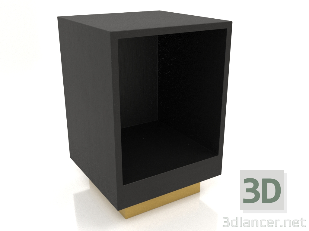 3d model Bedside table without door TM 04 (400x400x600, wood black) - preview