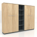 3d model Semi-bookcase Status X5119 (2496x421x1871) - preview