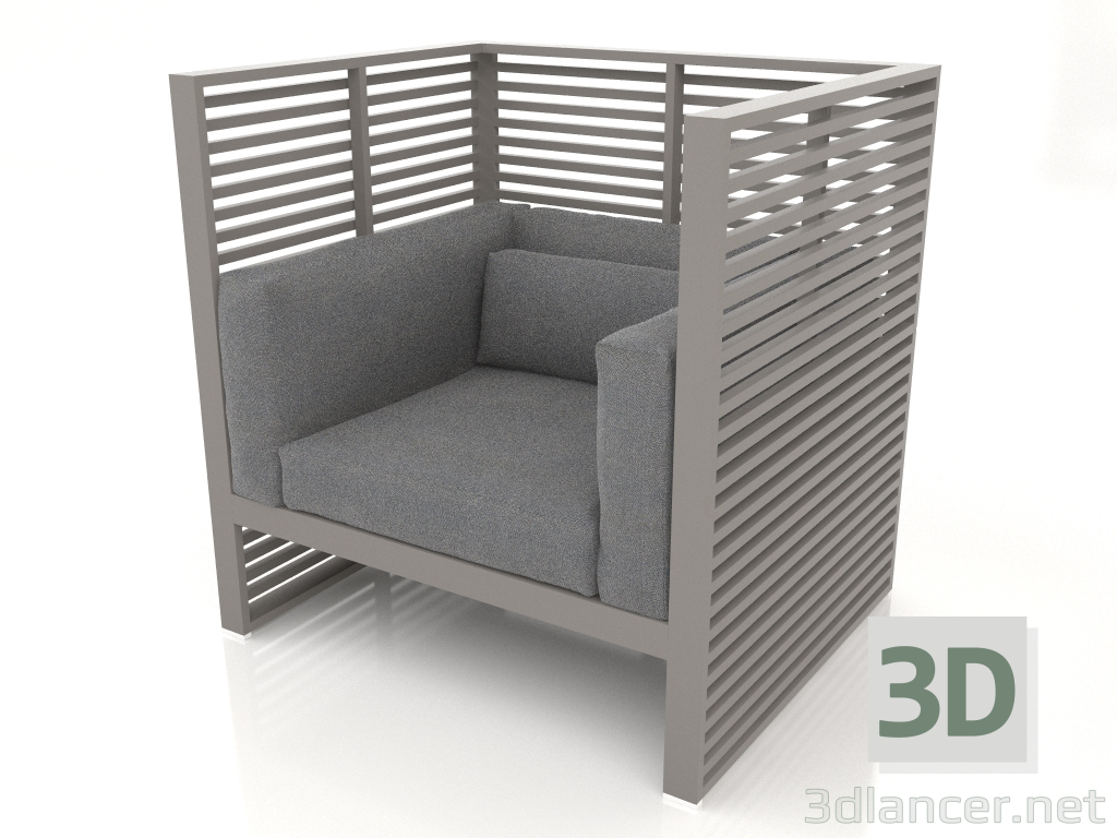 3d model Armchair Normando (Quartz gray) - preview