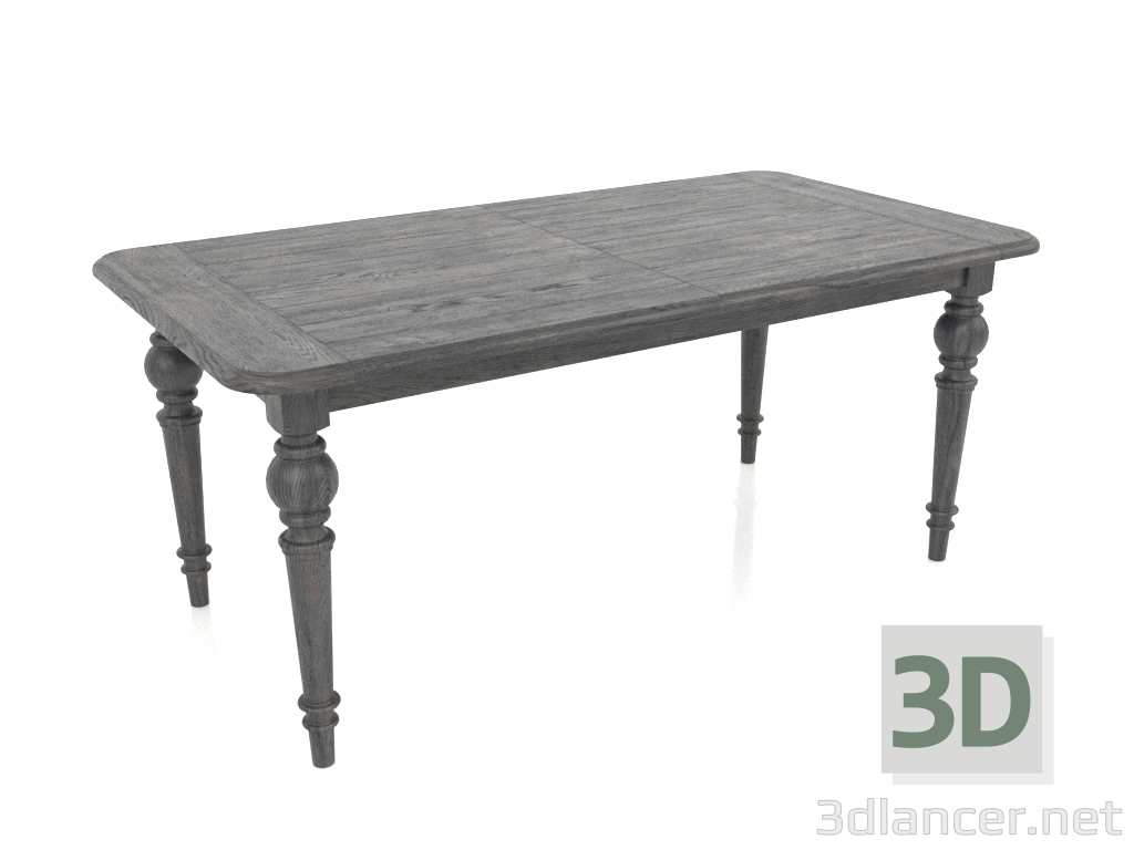 Modelo 3d Mesa de jantar deslizante, dobrada, 1800 mm (carvalho esfumaçado) - preview