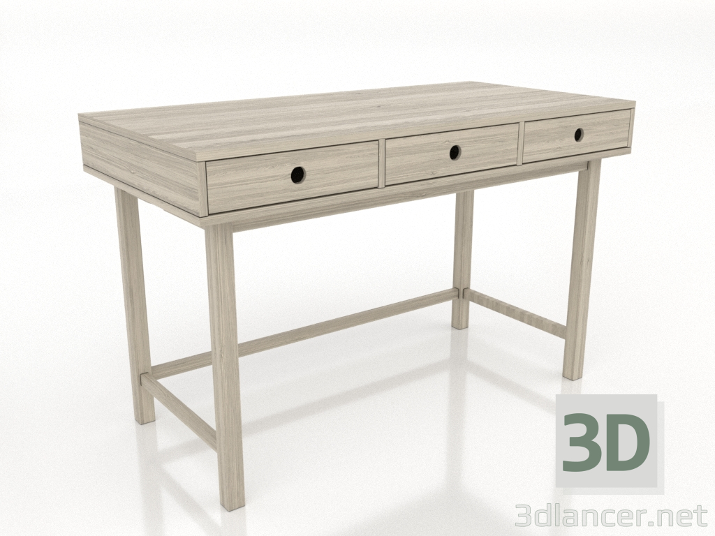 3d модель Стіл письмовий 1 1200 Х 600 мм (освітлений дуб) – превью 3d модель Стіл письмовий 1 1200 Х 600 мм (освітлений дуб) – превью