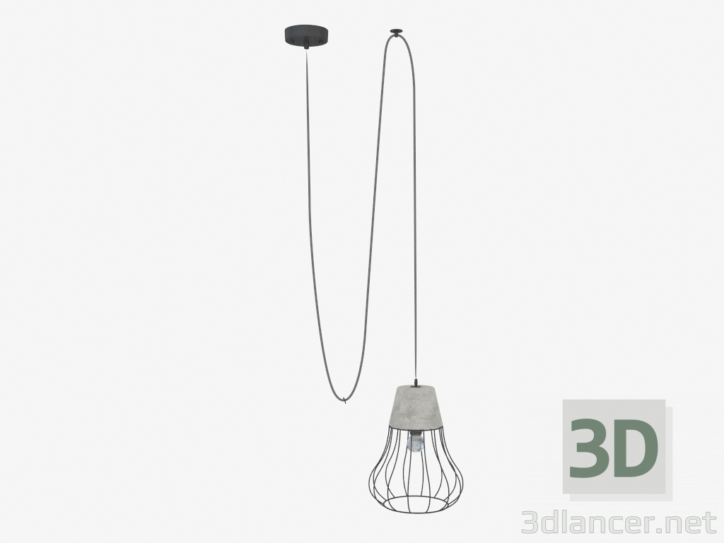 modèle 3D Lampe à suspension (S111020 1A) - preview