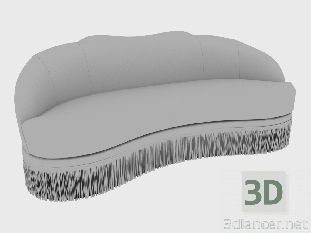 3D Modell Sofa DAISY KLEINES SOFA (225x105xH85) - Vorschau