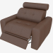 3d model Sillón con reposapiés y reposacabezas. - vista previa