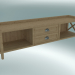 Modelo 3d Banco Cambridge com 2 gavetas (Gray Oak) - preview