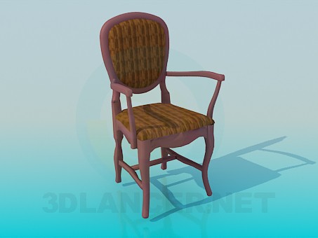 3d model Chair with armrests - preview