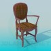 3d model Chair with armrests - preview