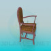 3d model Chair with armrests - preview