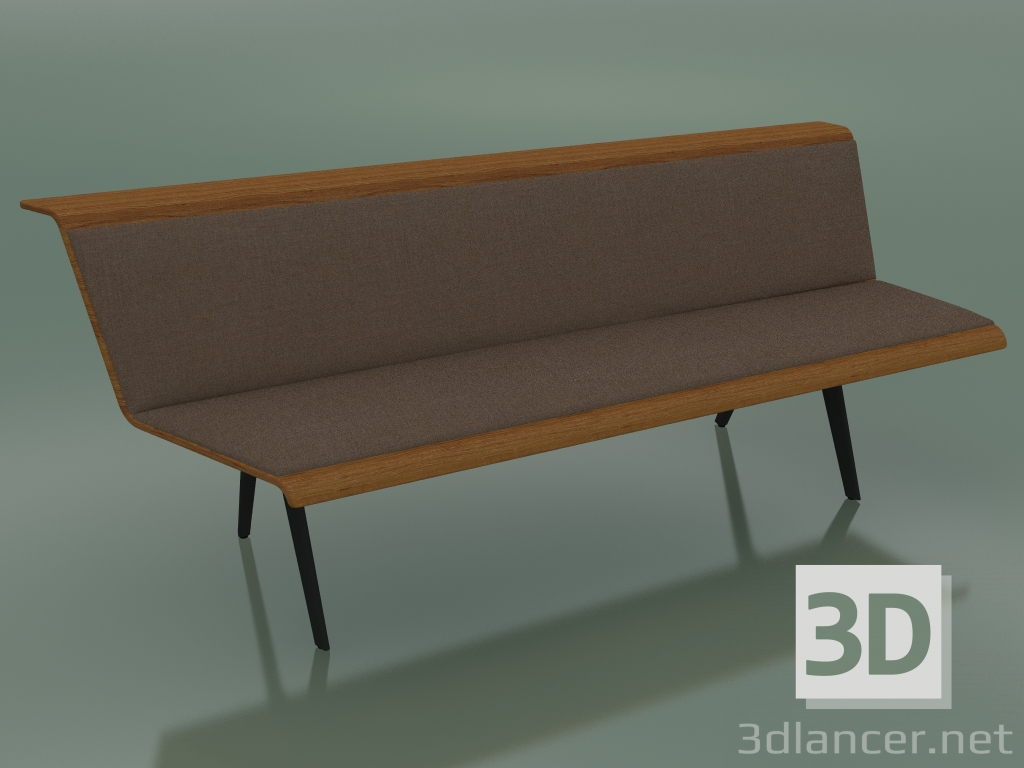 3D Modell Modul Winkel dreifach Warten 4513 (135 ° rechts, Teak-Effekt) - Vorschau