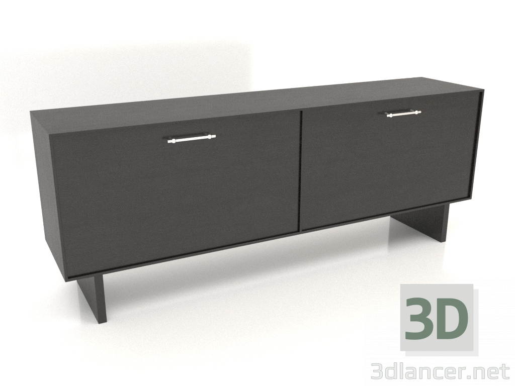 modèle 3D Armoire ТМ 061 (1800x400x700, bois noir) - preview