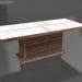 3d model Mesa de comedor Mesa completa rectangular 220 mármol - vista previa