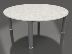 Table basse D 90 (Anthracite, DEKTON Sirocco)