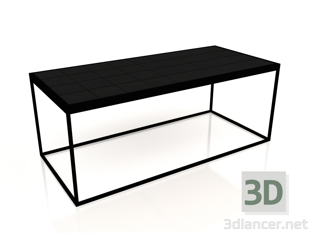 3d model Mesa de centro Esmaltada (Negro) - vista previa